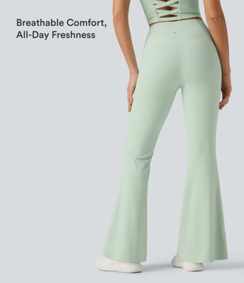 Halara UltraSculpt™ High Waisted Tummy Control Flare Yoga Leggings with Pockets