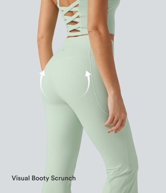 Halara UltraSculpt™ High Waisted Tummy Control Flare Yoga Leggings with Pockets