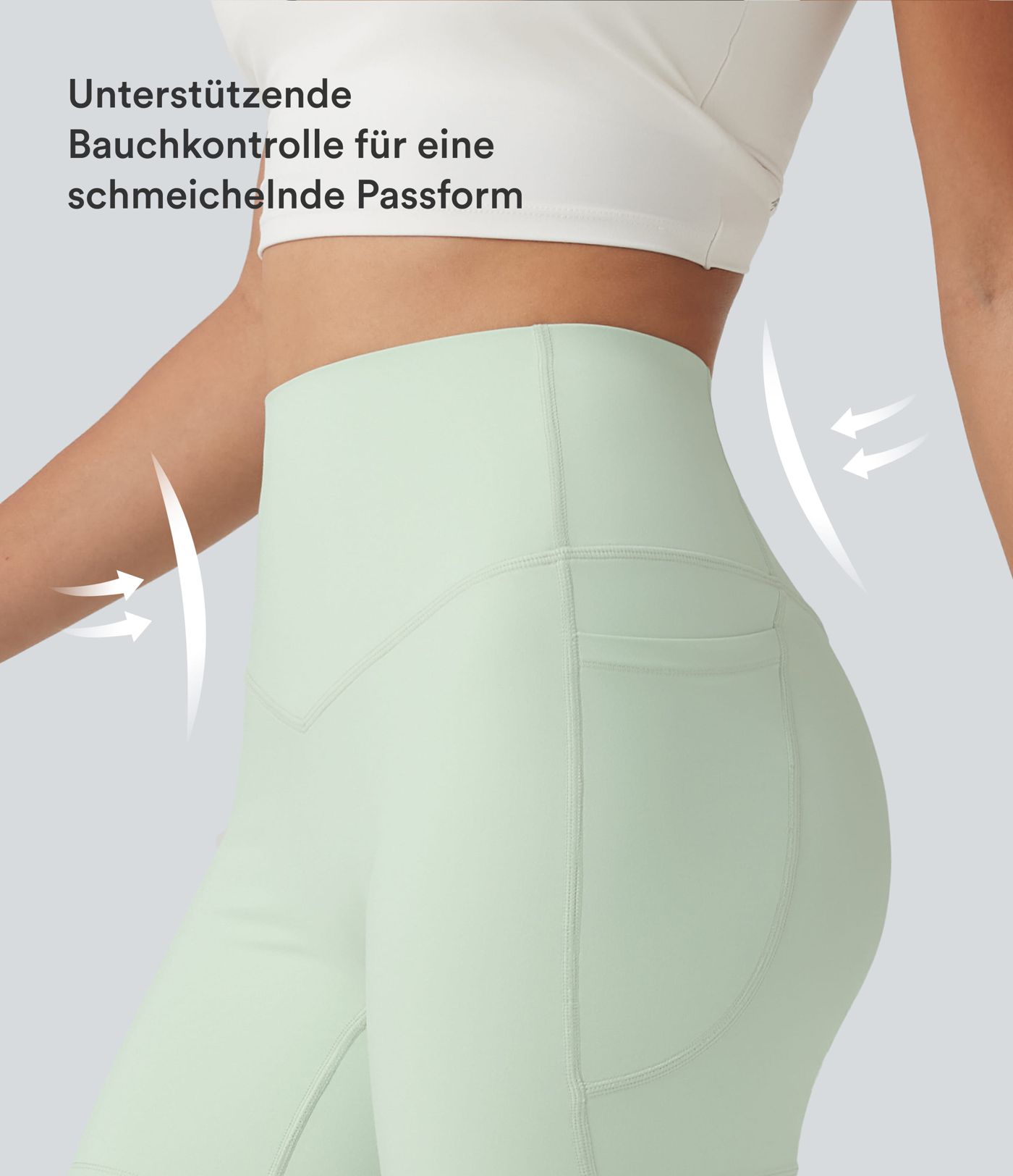 Halara UltraSculpt™ - Formende Trainings-Shorts mit hohem Bund, Seitentaschen und Bauchkontrolle - 12,7 cm Halara UltraSculpt™ - Formende Trainings-Shorts mit hohem Bund, Seitentaschen und Bauchkontrolle - 12,7 cm