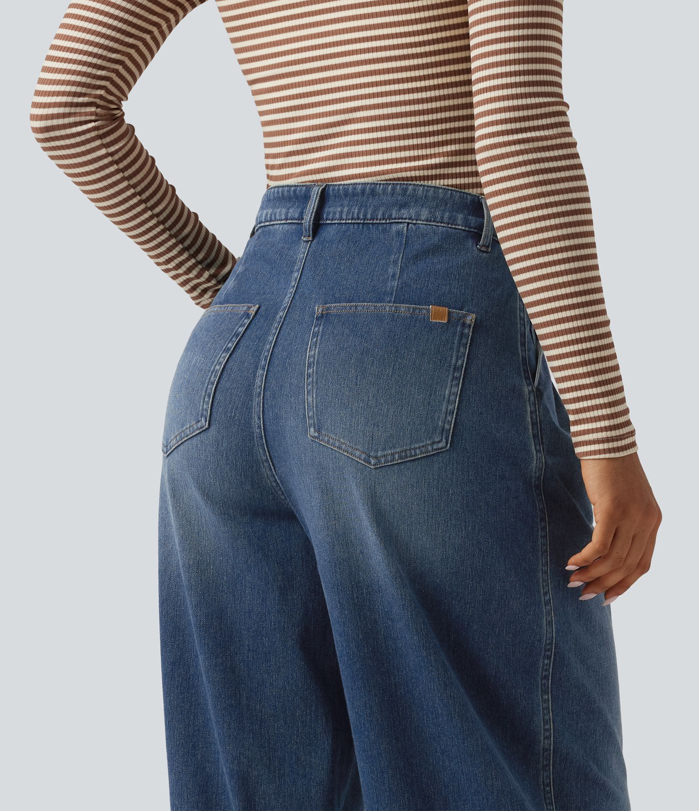 Halara Flex™ High Waisted Casual Denim Joggers with Pockets