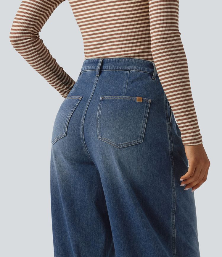 Halara Flex™ High Waisted Casual Denim Joggers with Pockets