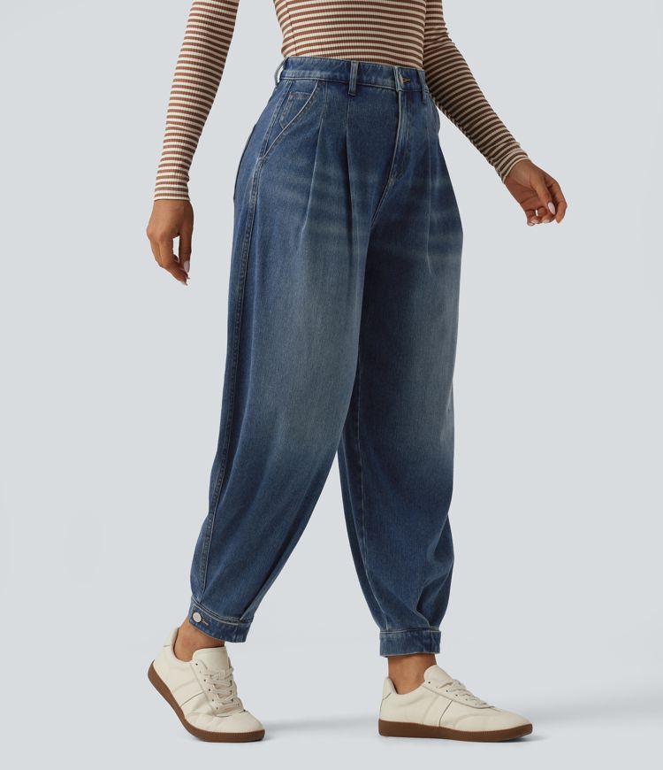 Halara Flex™ High Waisted Casual Denim Joggers with Pockets