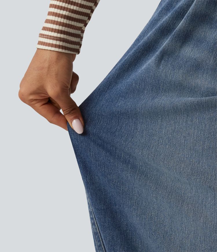 Halara Flex™ High Waisted Casual Denim Joggers with Pockets