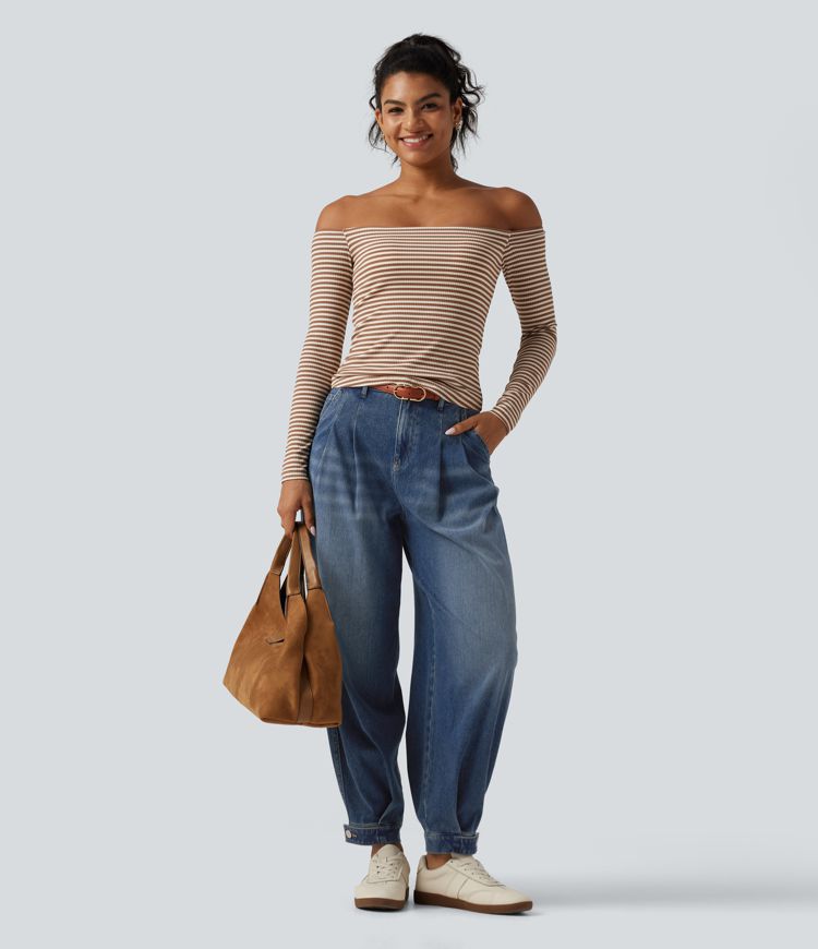 Halara Flex™ High Waisted Casual Denim Joggers with Pockets