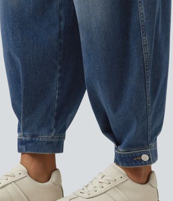 Halara Flex™ High Waisted Casual Denim Joggers with Pockets