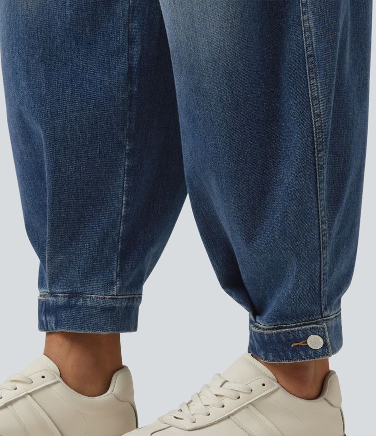 Halara Flex™ High Waisted Casual Denim Joggers with Pockets
