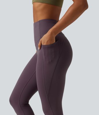 High Waisted Tummy Control Training Leggings with Pockets