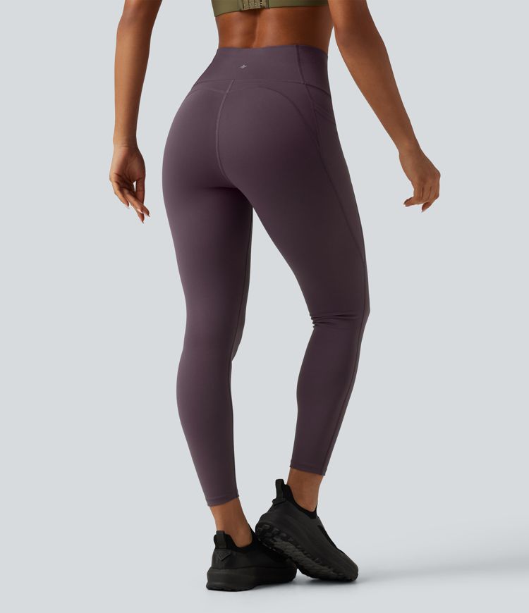 High Waisted Tummy Control Training Leggings with Pockets