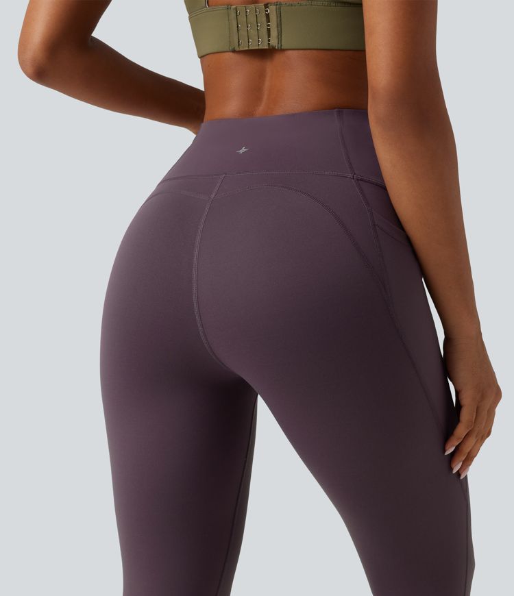 High Waisted Tummy Control Training Leggings with Pockets