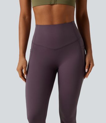 High Waisted Tummy Control Training Leggings with Pockets