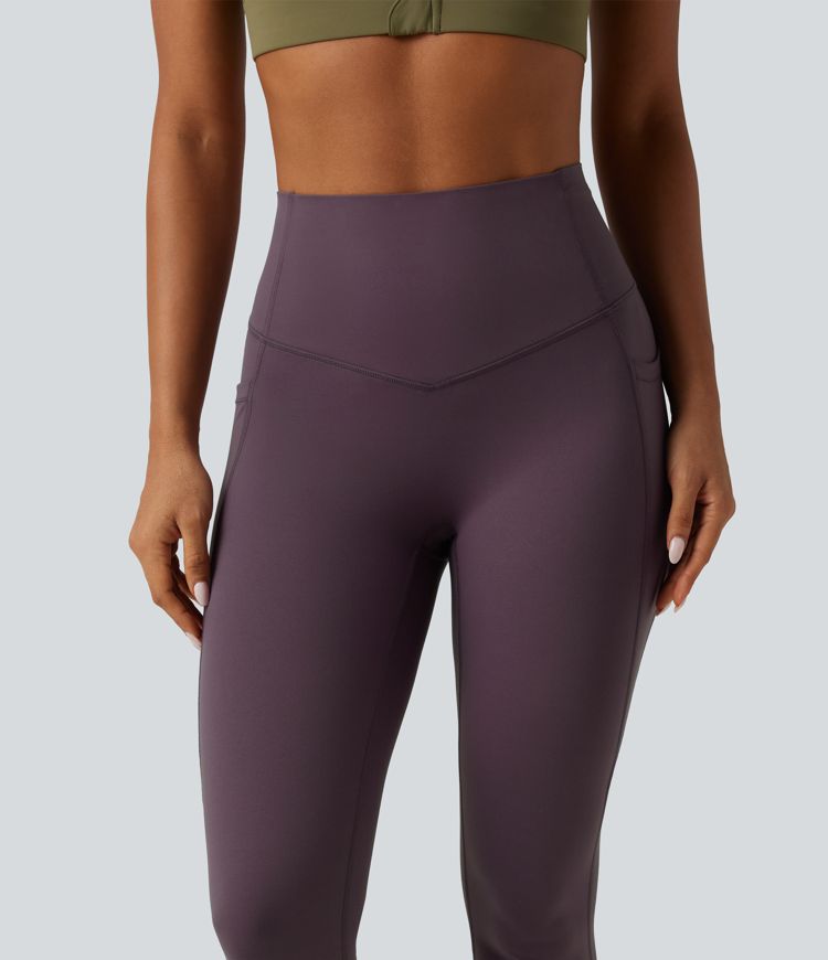 High Waisted Tummy Control Training Leggings with Pockets