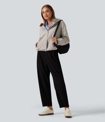 Hooded Long Sleeve Casual Jacket with Pockets Hooded Long Sleeve Casual Jacket with Pockets