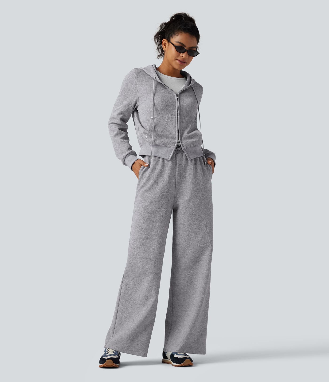 Hooded Long Sleeve Casual Jacket with Pockets
