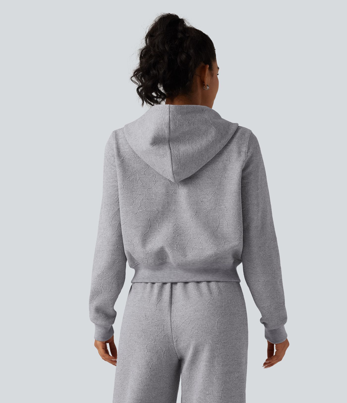 Hooded Long Sleeve Casual Jacket with Pockets