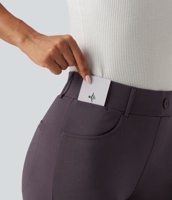 Halara Flex™ Mid Rise Bootcut Work Pants with Pockets