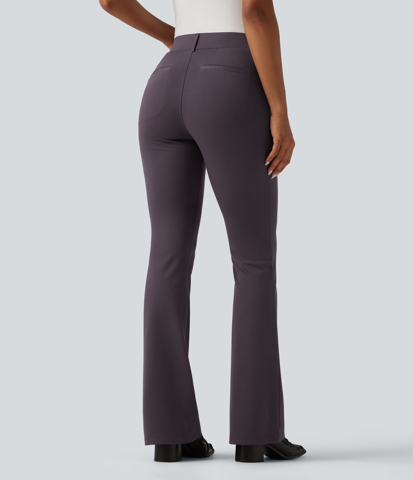 Halara Flex™ Mid Rise Bootcut Work Pants with Pockets
