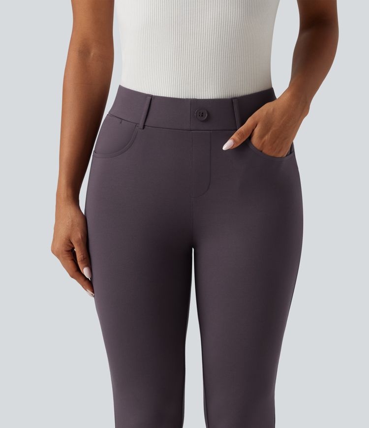 Halara Flex™ Mid Rise Bootcut Work Pants with Pockets