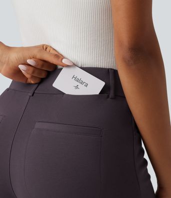 Halara Flex™ Mid Rise Bootcut Work Pants with Pockets