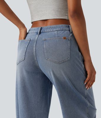 Halara Flex™ Low Rise Casual Jeans with Pockets