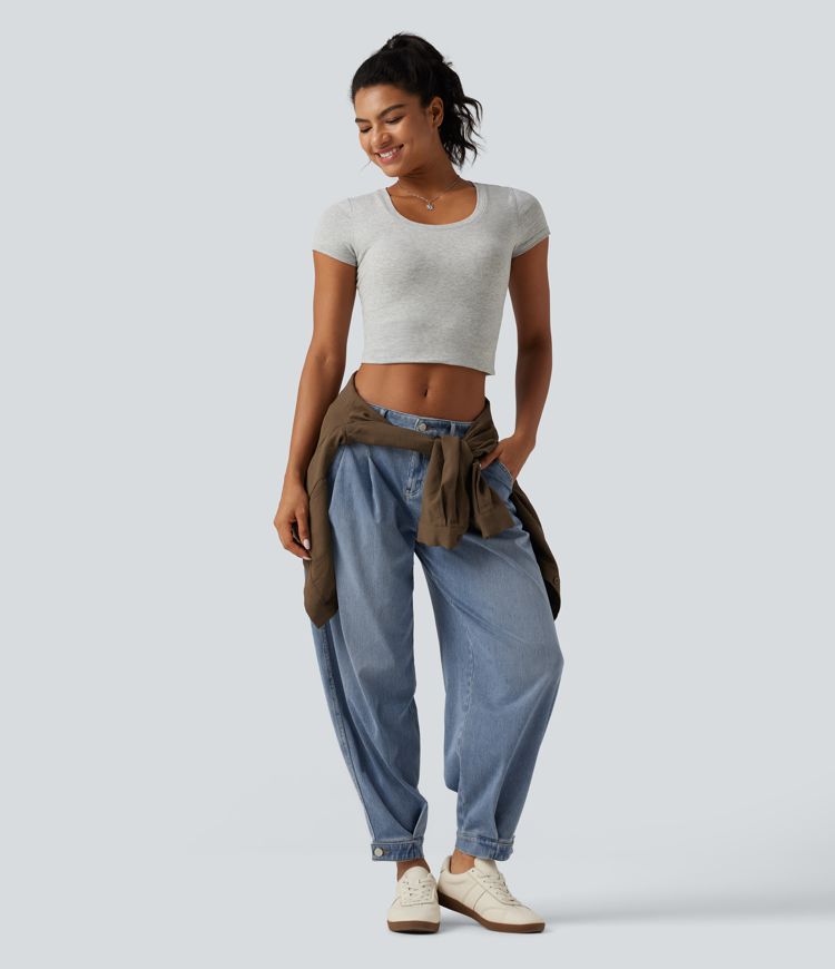 Halara Flex™ Low Rise Casual Jeans with Pockets