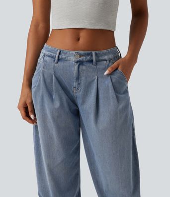 Halara Flex™ Low Rise Casual Jeans with Pockets