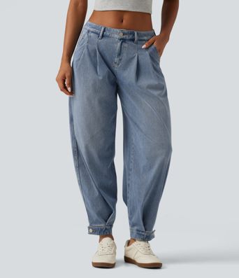 Halara Flex™ Low Rise Casual Jeans with Pockets