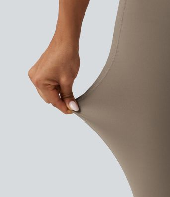 Mid Rise Crossover InstantCool Quick Dry Running Leggings with Pockets