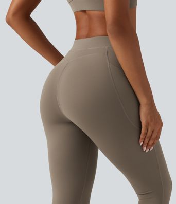 Mid Rise Crossover InstantCool Quick Dry Running Leggings with Pockets