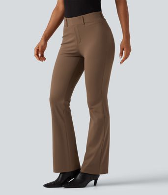 Halara Flex™ DayStretch Wrinkle Recovery Mid Rise Bootcut Work Pants with Pockets