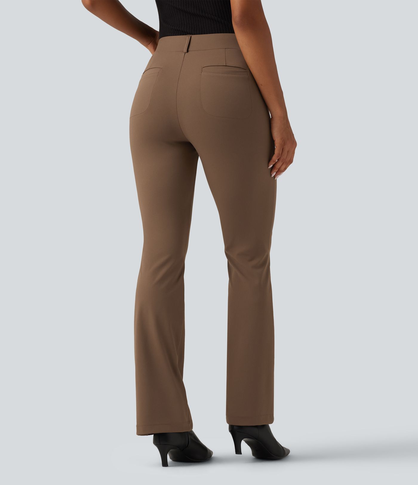 Halara Flex™ DayStretch Wrinkle Recovery Mid Rise Bootcut Work Pants with Pockets