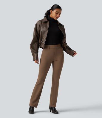 Halara Flex™ DayStretch Wrinkle Recovery Mid Rise Bootcut Work Pants with Pockets