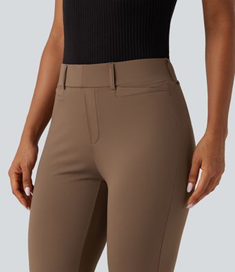 Halara Flex™ DayStretch Wrinkle Recovery Mid Rise Bootcut Work Pants with Pockets