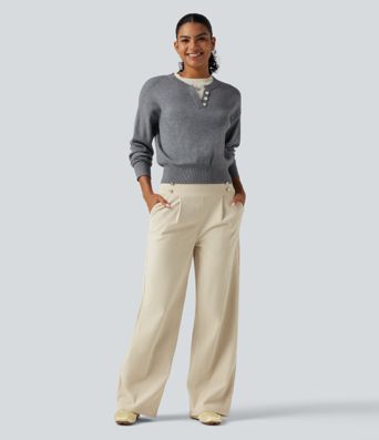 Lässige Cordhose mit mittelhohem Bund, Seitentaschen und geradem Bein Lässige Cordhose mit mittelhohem Bund, Seitentaschen und geradem Bein