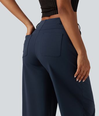 Halara Flex™ DayStretch Arbeitshosen mit mittlerer Bundhöhe, Barrel‑Leg und Taschen Halara Flex™ DayStretch Arbeitshosen mit mittlerer Bundhöhe, Barrel‑Leg und Taschen