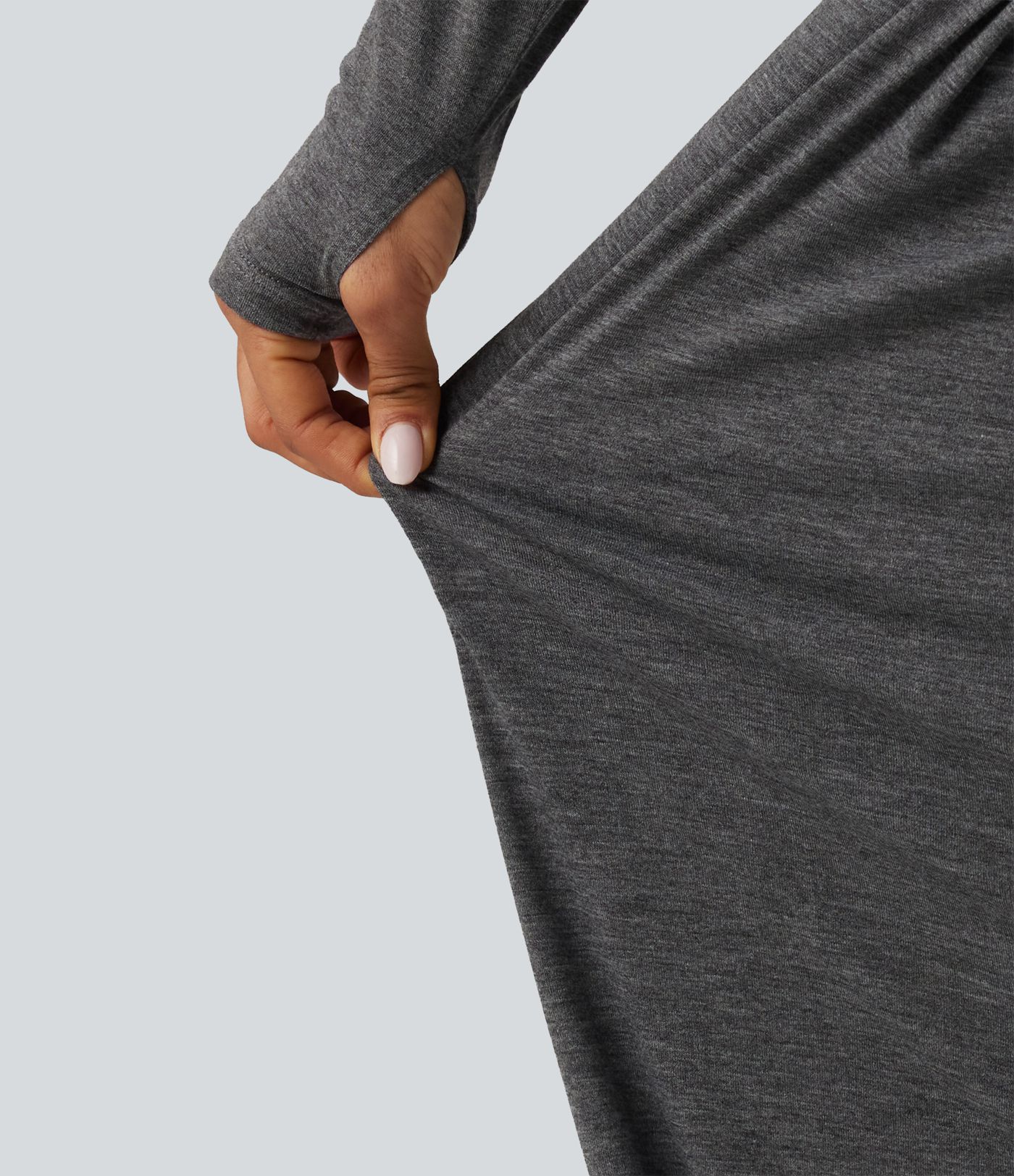 Mid Rise Drawstring Pleated Casual Joggers with Pockets