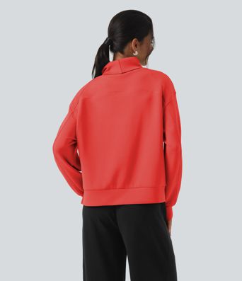 SpacerTek™ High Neck Long Sleeve Work Sweatshirt