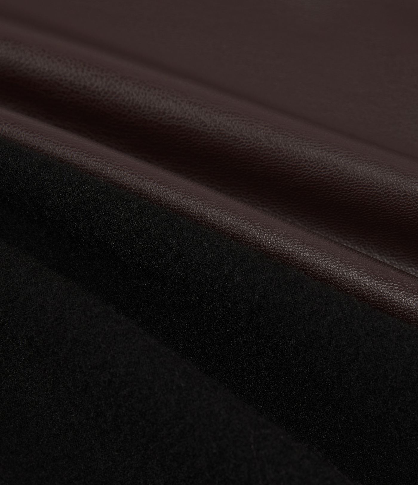 Pantalon décontracté en simili cuir PU, taille haute, extensible, doublure polaire, effet gainant pour le ventre, coupe bootcut, avec poches.