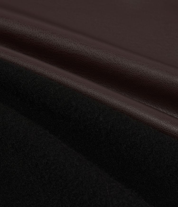 Pantalon décontracté en simili cuir PU, taille haute, extensible, doublure polaire, effet gainant pour le ventre, coupe bootcut, avec poches.