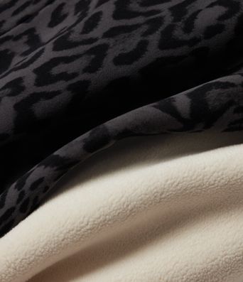 Halara UltraSculpt™ Extra Heat Leopard Print High Waisted Tummy Control Fleece Workout Leggings with Pockets