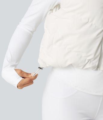 PuffFlex 3-in-1 Mock Neck Slim Causal Puffer Jacket with Pockets PuffFlex 3-in-1 Mock Neck Slim Causal Puffer Jacket with Pockets