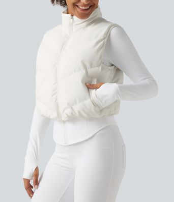 PuffFlex 3-in-1 Mock Neck Slim Causal Puffer Jacket with Pockets PuffFlex 3-in-1 Mock Neck Slim Causal Puffer Jacket with Pockets