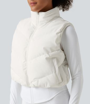 PuffFlex 3-in-1 Mock Neck Slim Causal Puffer Jacket with Pockets PuffFlex 3-in-1 Mock Neck Slim Causal Puffer Jacket with Pockets