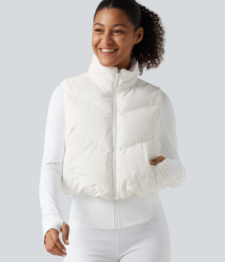 PuffFlex 3-in-1 Mock Neck Slim Causal Puffer Jacket with Pockets PuffFlex 3-in-1 Mock Neck Slim Causal Puffer Jacket with Pockets