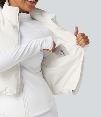 PuffFlex 3-in-1 Mock Neck Slim Causal Puffer Jacket with Pockets PuffFlex 3-in-1 Mock Neck Slim Causal Puffer Jacket with Pockets