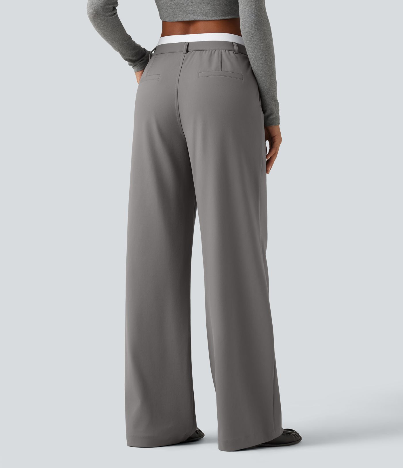 Halara Flex™ DayStretch High Waisted Straight Leg Work Pants with Pockets