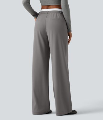 Halara Flex™ DayStretch High Waisted Straight Leg Work Pants with Pockets