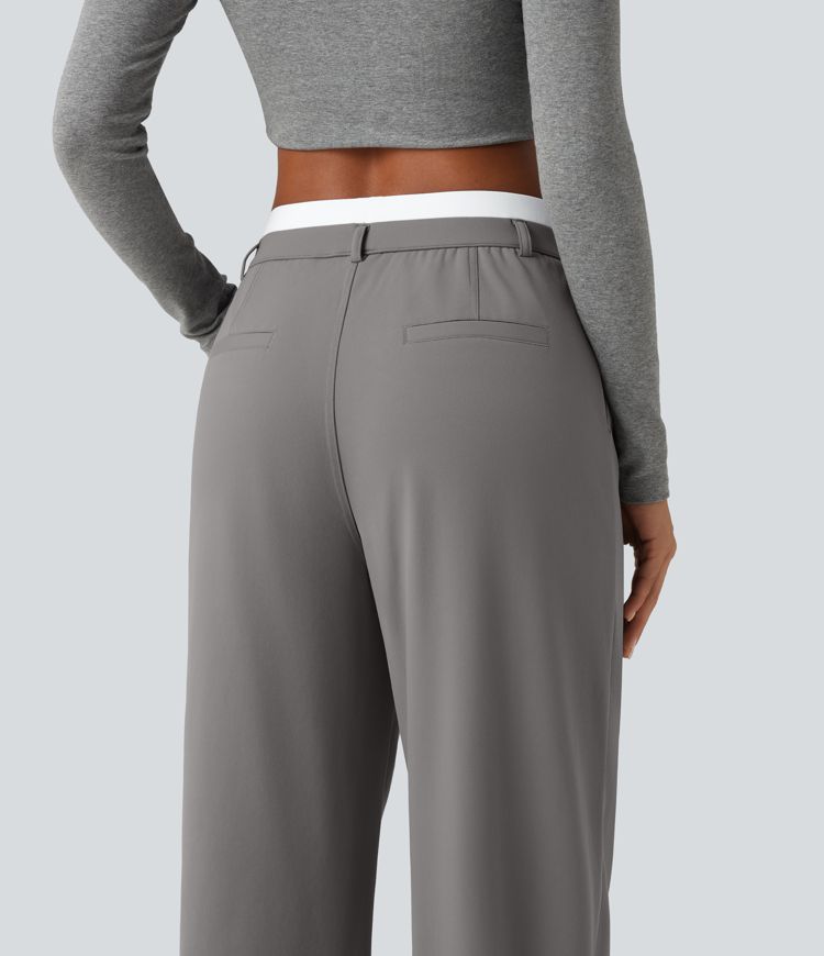 Halara Flex™ DayStretch High Waisted Straight Leg Work Pants with Pockets