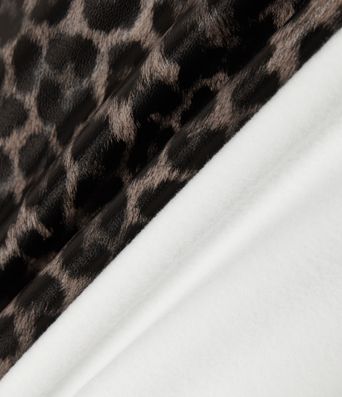 High Waisted Stretchy PU Leopard Print Leather Flare Casual Pants with Pockets