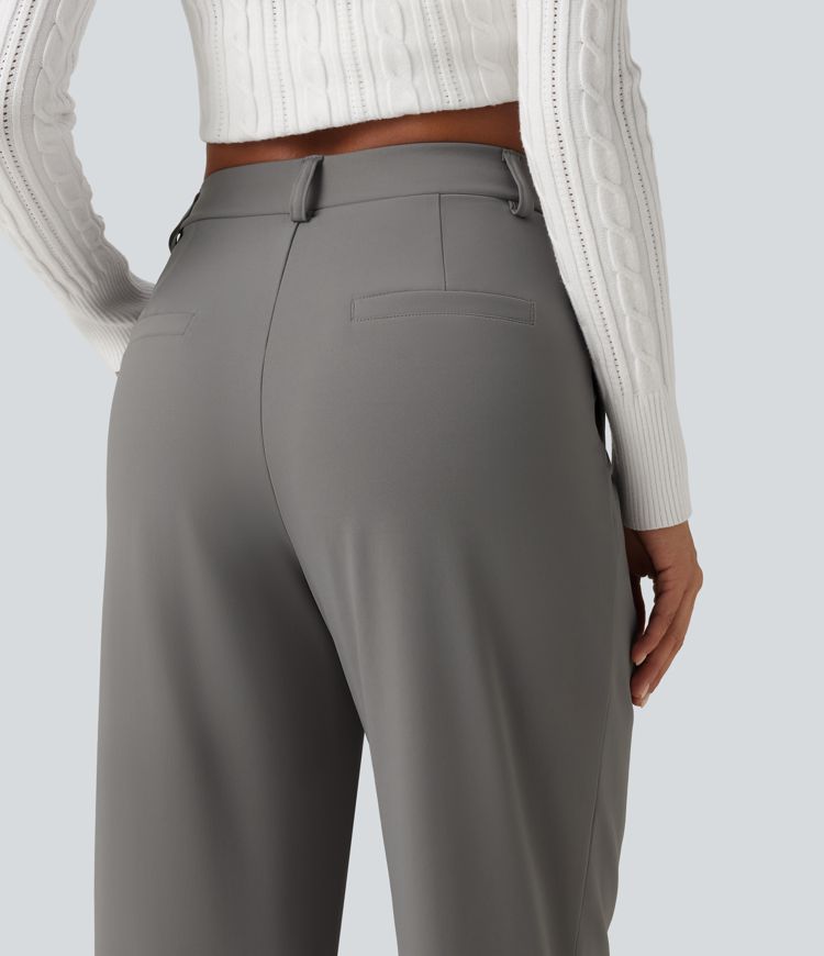 Halara Flex™ DayStretch High Waisted Asymmetric Tapered Work Pants with Pockets