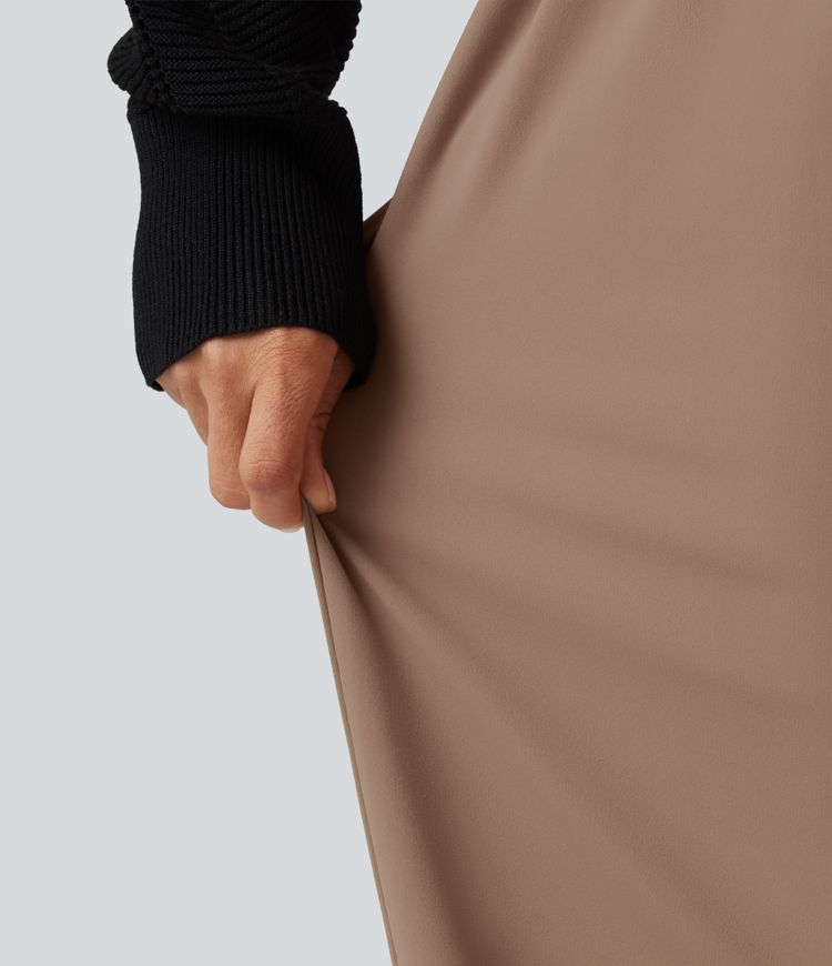Halara Flex™ DayStretch Wrinkle Recovery Mid Rise Ruched Work Joggers with Pockets